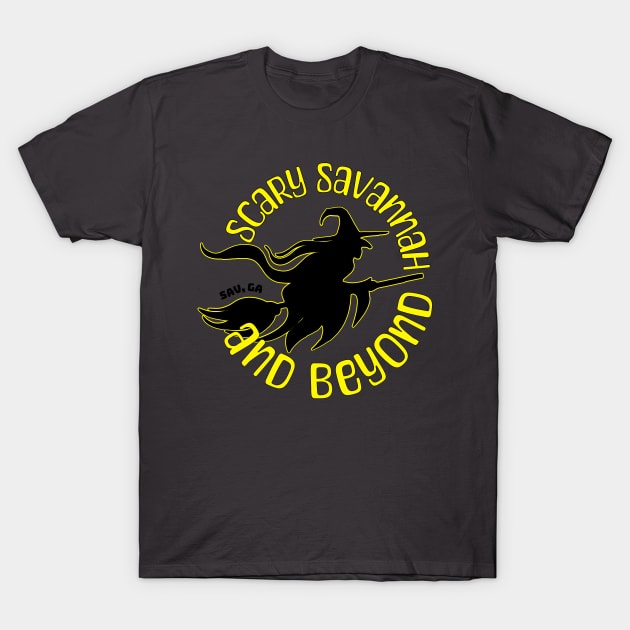 Scary Savannah Witch T-Shirt by Scary Savannah and Beyond